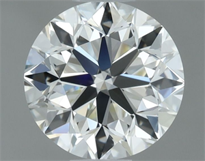 Picture of Natural Diamond 0.90 Carats, Round with Very Good Cut, I Color, VVS2 Clarity and Certified by IGI