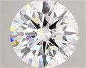 Lab Grown Diamond 2.59 Carats, Round with Excellent Cut, D Color, VVS1 Clarity and Certified by GIA
