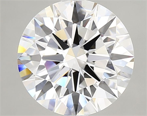 Picture of Lab Grown Diamond 2.59 Carats, Round with Excellent Cut, D Color, VVS1 Clarity and Certified by GIA