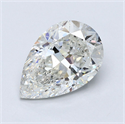 Diamante Natural 3.69 quilates, De pera , Color H, claridad SI2 y certificado GIA