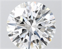 Lab Grown Diamond 4.04 Carats, Round with Ideal Cut, E Color, VS1 Clarity and Certified by IGI