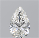 Natural Diamond 0.72 Carats, Pear with  Cut, I Color, IF Clarity and Certified by GIA