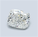 Diamante Natural 1.00 quilates, Del cojín , Color H, claridad SI1 y certificado GIA