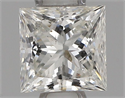 Natural Diamond 0.30 Carats, Princess with  Cut, F Color, SI1 Clarity and Certified by IGI