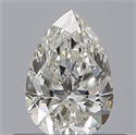Natural Diamond 0.41 Carats, Pear with  Cut, G Color, VVS2 Clarity and Certified by GIA