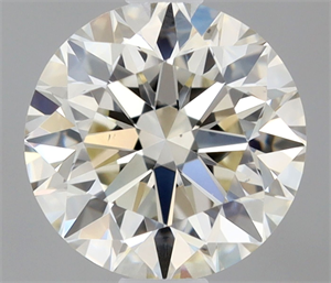 Picture of Natural Diamond 0.46 Carats, Round with Excellent Cut, K Color, VS1 Clarity and Certified by IGI
