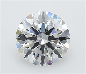 Picture of Lab Grown Diamond 0.88 Carats, Round with Excellent Cut, D Color, FL Clarity and Certified by GIA