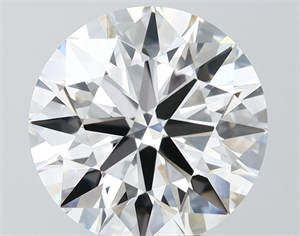 Picture of Lab Grown Diamond 4.41 Carats, Round with Ideal Cut, D Color, VVS2 Clarity and Certified by IGI