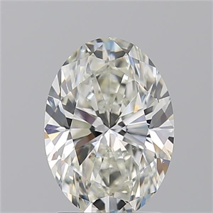 Picture of Natural Diamond 1.71 Carats, Oval with  Cut, J Color, VS2 Clarity and Certified by GIA