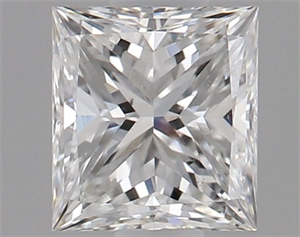 Picture of Natural Diamond 0.48 Carats, Princess with  Cut, E Color, SI1 Clarity and Certified by GIA