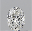Natural Diamond 0.50 Carats, Oval with  Cut, F Color, VVS1 Clarity and Certified by GIA