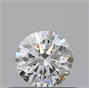 Natural Diamond 0.40 Carats, Round with Excellent Cut, F Color, SI1 Clarity and Certified by GIA