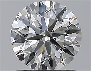 Picture of Natural Diamond 1.00 Carats, Round with Excellent Cut, H Color, SI1 Clarity and Certified by GIA