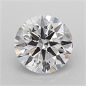 Lab Grown Diamond 1.03 Carats, Round with Ideal Cut, D Color, VVS2 Clarity and Certified by IGI