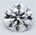 Diamante Natural 5.51 quilates, Redondo , Color H, claridad VS2 y certificado GIA