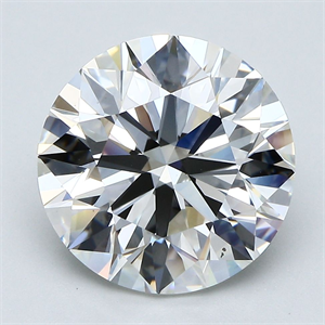 Picture of Natural Diamond 5.51 Carats, Round with Excellent Cut, H Color, VS2 Clarity and Certified by GIA