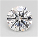 Lab Grown Diamond 1.02 Carats, Round with Ideal Cut, D Color, VVS2 Clarity and Certified by IGI