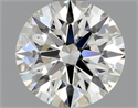 Natural Diamond 0.74 Carats, Round with Excellent Cut, G Color, IF Clarity and Certified by GIA