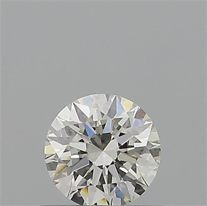 Picture of Natural Diamond 0.54 Carats, Round with Excellent Cut, I Color, VS2 Clarity and Certified by GIA