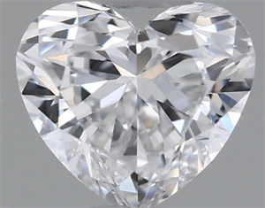 Picture of Natural Diamond 0.34 Carats, Heart with  Cut, D Color, VVS1 Clarity and Certified by GIA