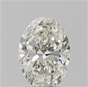 Natural Diamond 1.01 Carats, Oval with  Cut, J Color, SI2 Clarity and Certified by GIA