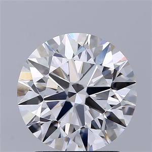 Picture of Lab Grown Diamond 1.59 Carats, Round with Excellent Cut, E Color, VVS2 Clarity and Certified by IGI