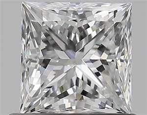 Foto Diamante Natural 0.70 quilates, Princesa , Color E, claridad VS1 y certificado GIA de