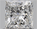 Natural Diamond 0.70 Carats, Princess with  Cut, E Color, VS1 Clarity and Certified by GIA