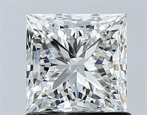 Picture of Natural Diamond 1.15 Carats, Princess with  Cut, I Color, VVS2 Clarity and Certified by GIA