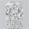 Natural Diamond 1.21 Carats, Radiant with  Cut, E Color, SI2 Clarity and Certified by GIA