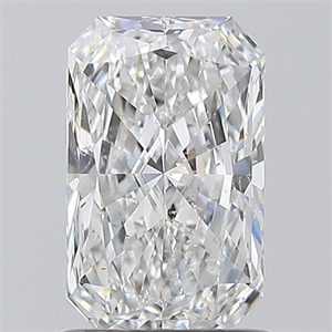 Picture of Natural Diamond 1.21 Carats, Radiant with  Cut, E Color, SI2 Clarity and Certified by GIA