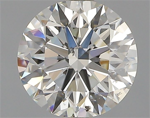 Picture of Natural Diamond 0.80 Carats, Round with Excellent Cut, I Color, SI2 Clarity and Certified by GIA