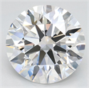 Lab Grown Diamond 3.15 Carats, Round with Ideal Cut, D Color, VVS1 Clarity and Certified by IGI
