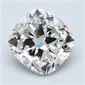 2.01 Carats, Cushion Diamond with  Cut, I Color, SI2 Clarity and Certified by GIA