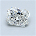 1.01 Carats, Radiant Diamond with  Cut, F Color, VS2 Clarity and Certified by GIA