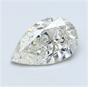 1.00 Carats, Pear Diamond with  Cut, J Color, I1 Clarity and Certified by GIA