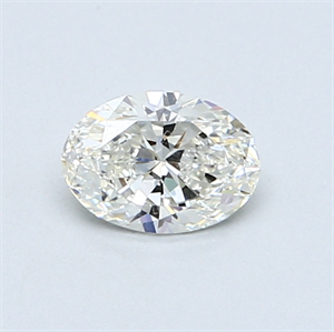 Picture of 0.50 Carats, Oval Diamond with  Cut, I Color, VVS1 Clarity and Certified by GIA