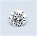 0.46 quilates, Redondo Diamante , Color F, claridad SI1 y certificado por GIA