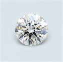 0.48 Carats, Round Diamond with Excellent Cut, G Color, VS2 Clarity and Certified by GIA