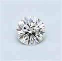 0.46 Carats, Round Diamond with Excellent Cut, F Color, VS2 Clarity and Certified by GIA