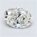 0.91 quilates, Ovalado Diamante , Color J, claridad SI2 y certificado por GIA