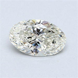 Picture of 0.75 Carats, Oval Diamond with  Cut, J Color, I1 Clarity and Certified by GIA