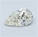 0.60 Carats, Pear Diamond with  Cut, L Color, SI2 Clarity and Certified by GIA