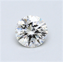 0.61 quilates, Redondo Diamante , Color G, claridad SI1 y certificado por EGL