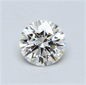 0.54 quilates, Redondo Diamante , Color H, claridad SI1 y certificado por EGL