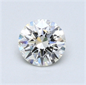 0.57 quilates, Redondo Diamante , Color H, claridad VVS2 y certificado por EGL