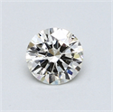 0.54 quilates, Redondo Diamante , Color H, claridad VS2 y certificado por EGL