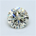 0.76 quilates, Redondo Diamante , Color N, claridad VS1 y certificado por GIA