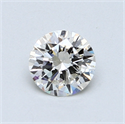 0.63 quilates, Redondo Diamante , Color H, claridad SI1 y certificado por EGL