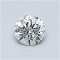 0.50 quilates, Redondo Diamante , Color G, claridad SI1 y certificado por EGL